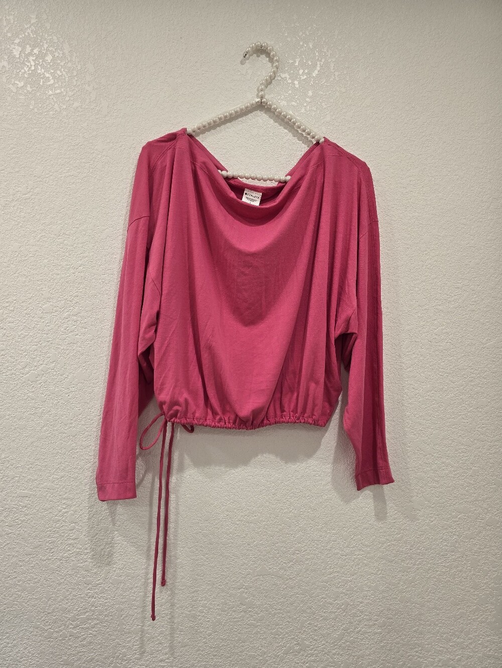 Athleta Off The Shoulder Long Sleeve Top Pink S